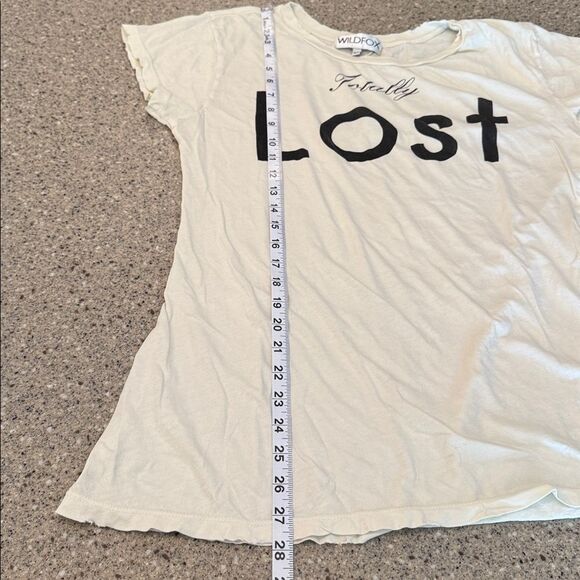 WILDFOX Early 2010s OG Wildfox Era Totally Lost Distressed Tee - Picture 10 of 11